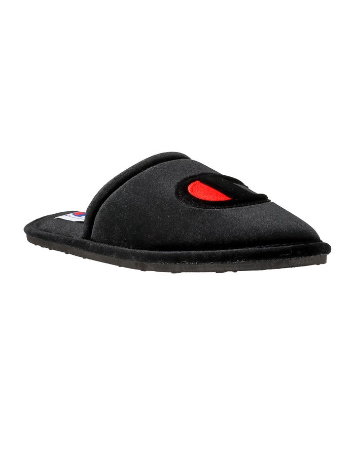 Pantuflas Champion Mujer - Sleepover Velvet ( Negras ) 6890542-SR